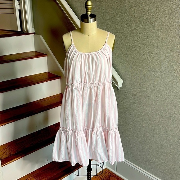 saint & abel Other - Saint & Abel Pink Braddock Stripe Babydoll Chemise​​​​​​​​​